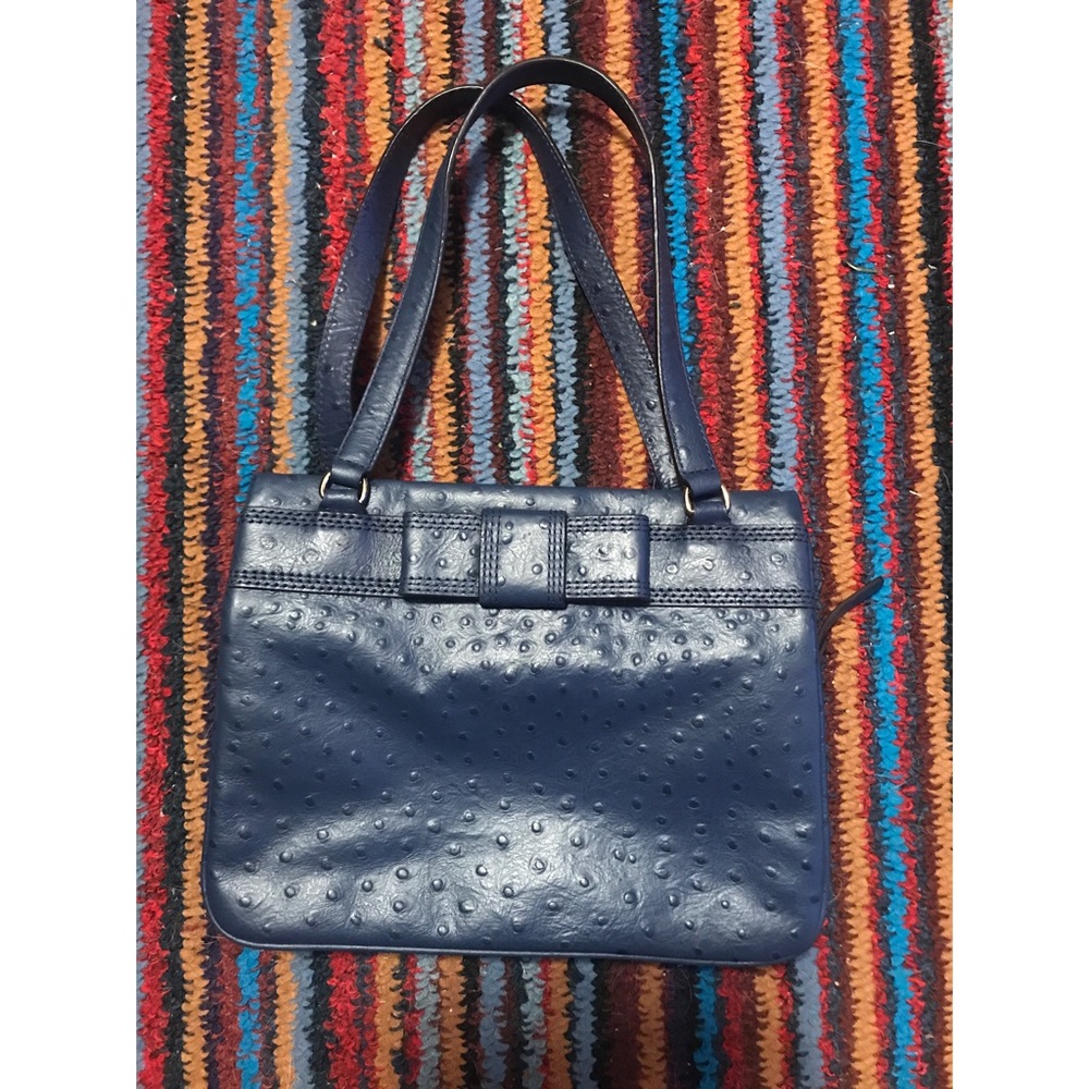 NWOT Kate Spade ♠️ Ostrich blue bow purse